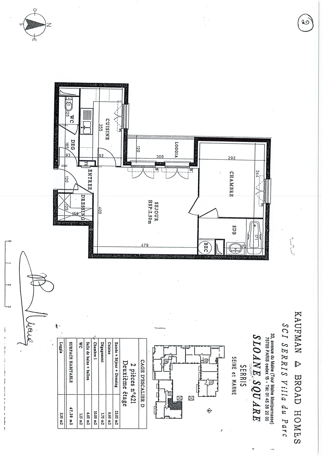 Apartment 2 pièces · 47.00 m² à Serris